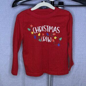 Holiday Time - Christmas Crew - Long Sleeve Kids Shirt - Youth 4T